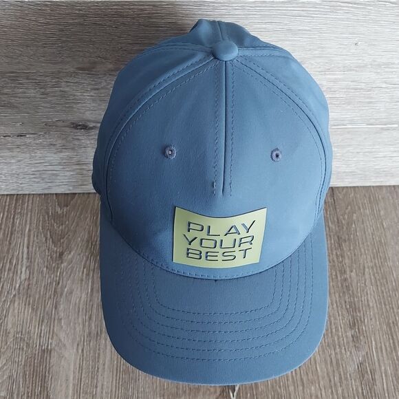 PING Golf Play Your Best Flexfit Snapback Cap Blue - Picture 2 of 5